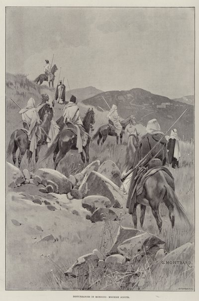 Disturbances in Morocco, Moorish Scouts by Charles Auguste Loye